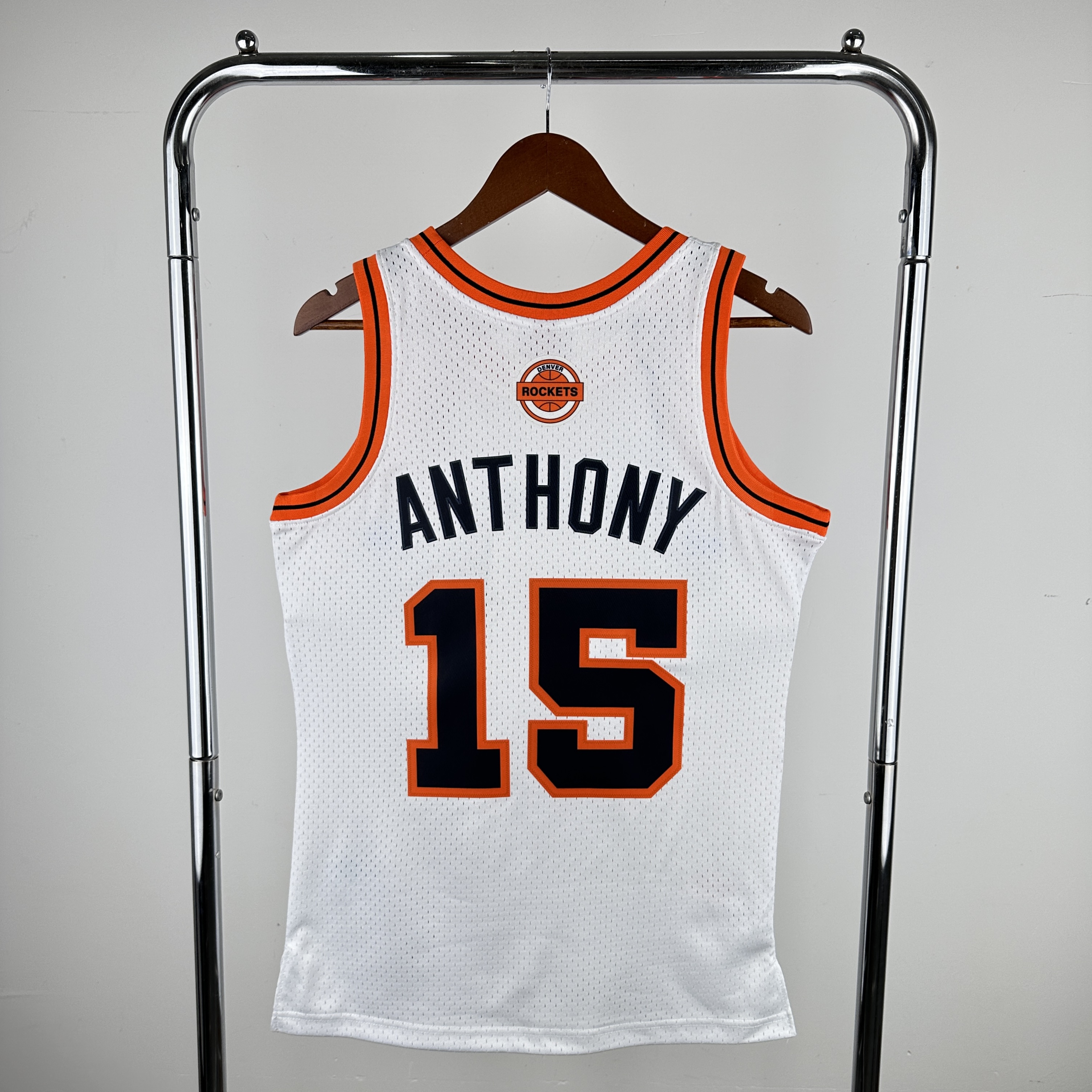 Men Denver Nuggets #15 Anthony White Throwback 2024 NBA Jersey->denver nuggets->NBA Jersey